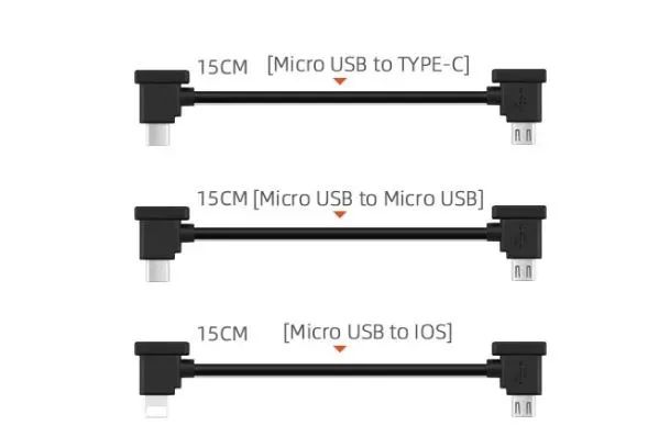 Dji Cabo de dados OTG para Drone controle remoto de celularcom conector USB COD-CP928  - Foto 2