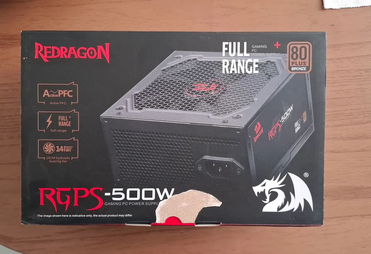 Fonte Redragon RGPS 500W Bronze 80 Plus