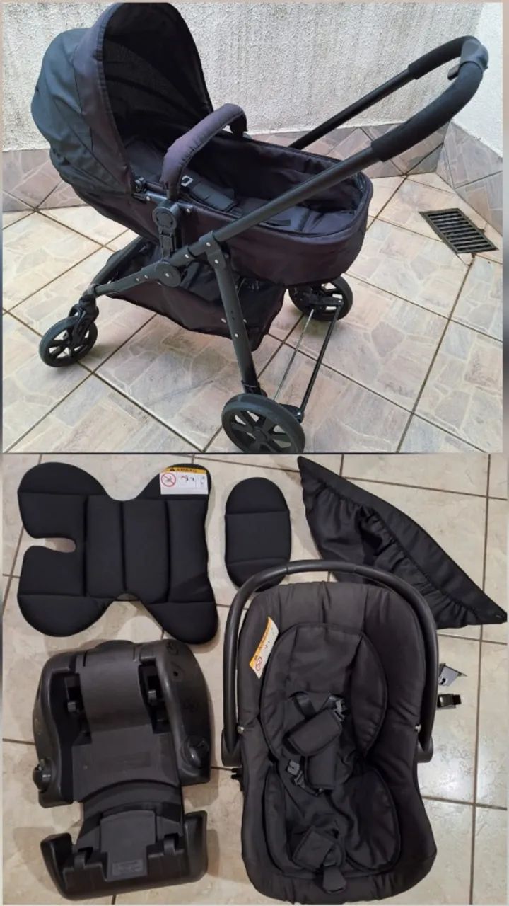 Carrinho de bebê Completo! Travel System 3 em 1 Olympus Galzerano - Foto 2