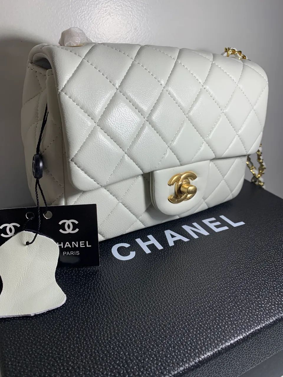 Bolsa Chanel branca  - Foto 3