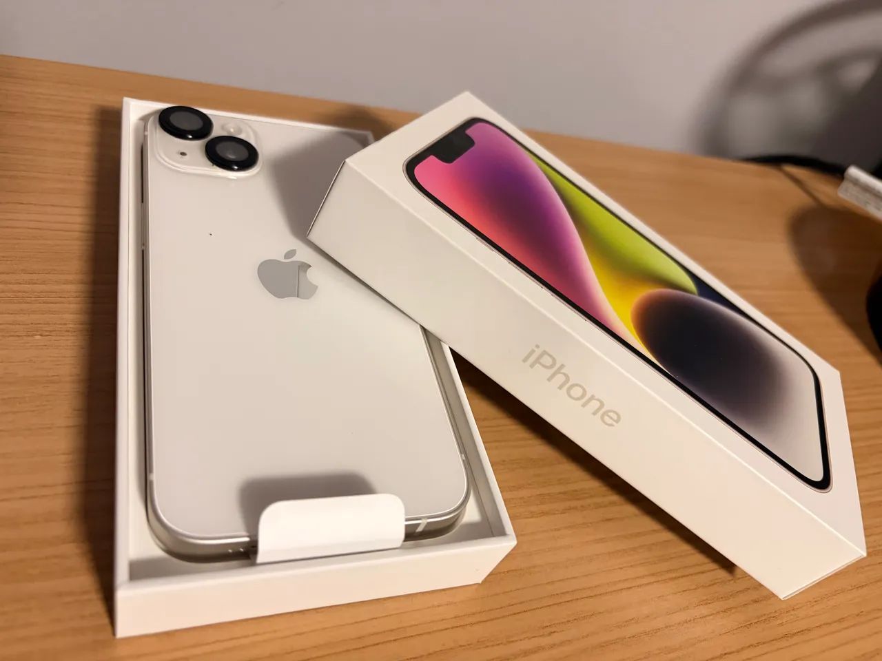 iPhone 14 branco 256g sem marca de uso  - Foto 3