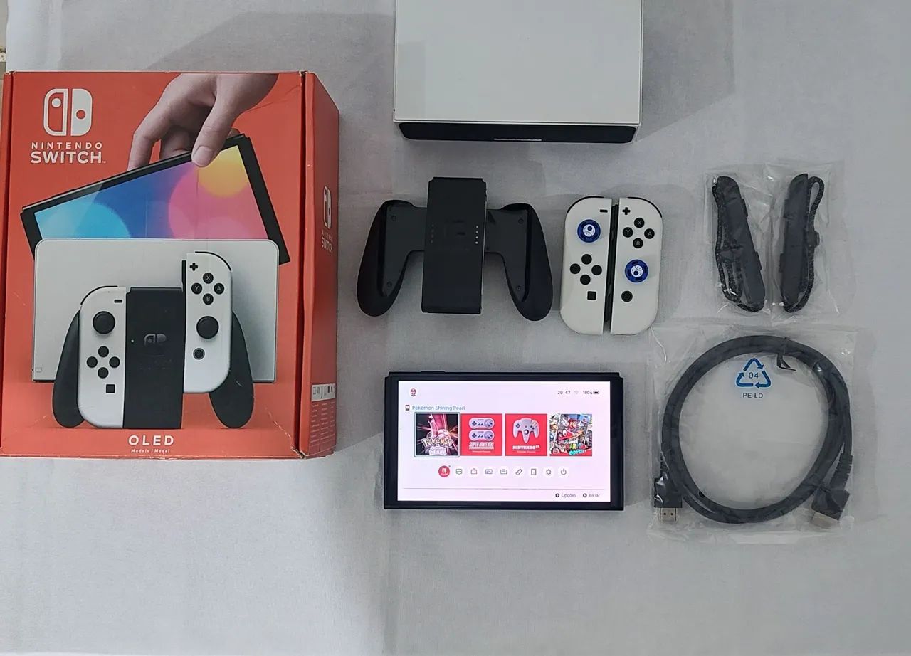 Nintendo switch OLED Bloqueado 64gb completo  - Foto 2
