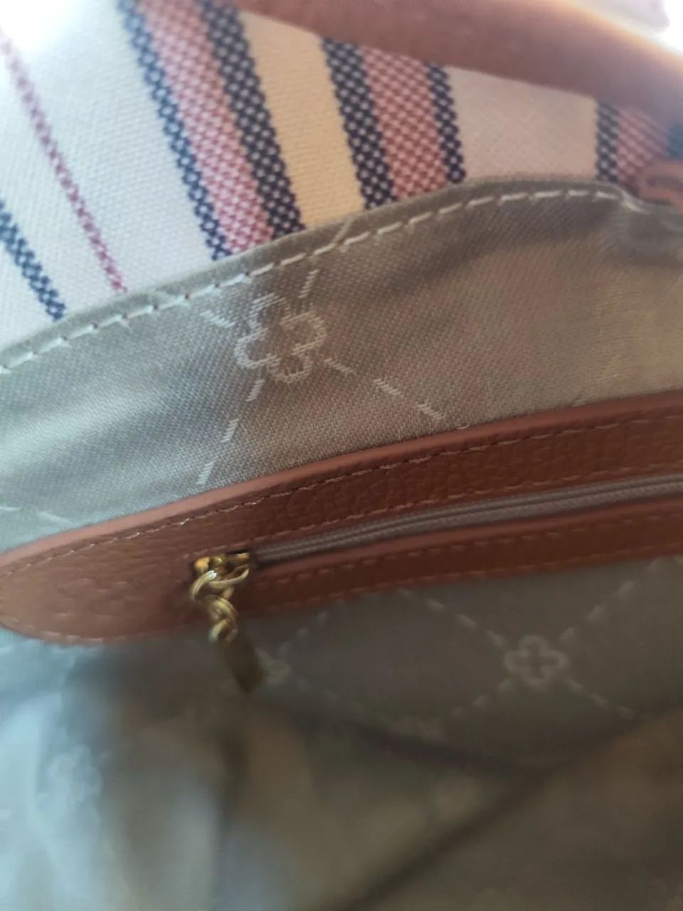 Bolsa nova capodarte em couro,listrada , original. - Foto 3