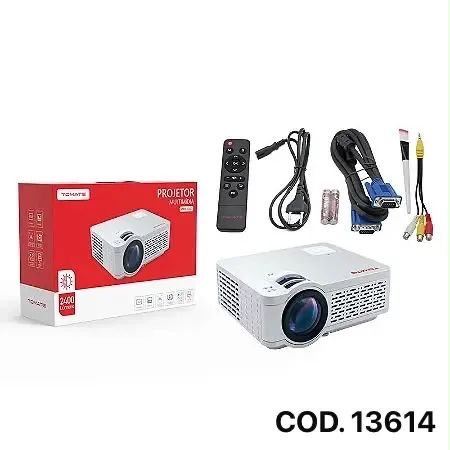 PROJETOR MULTIMIDIA 2400 LUMENS TOMATE MPR-5007