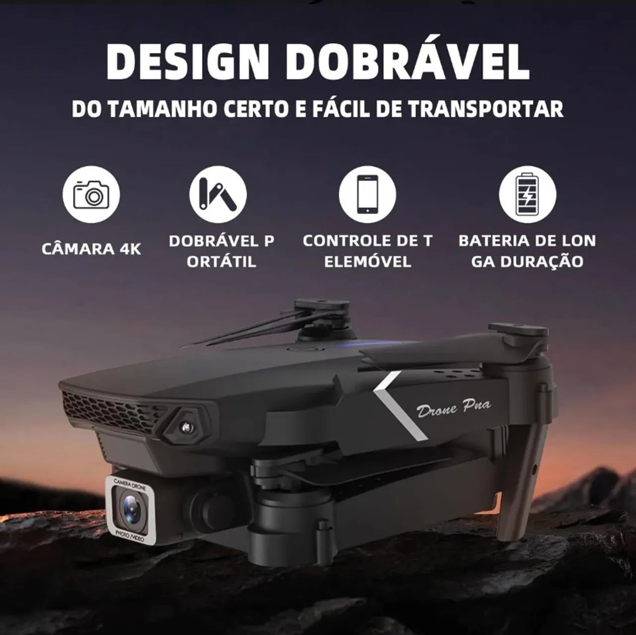 Mini drone E88 PRÓ  - Foto 2