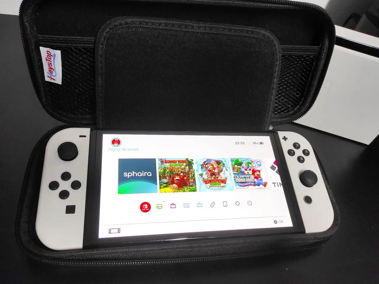 Nintendo Switch OLED SEMI NOVO - 256gb - DESBLOQUEADO - Consoles