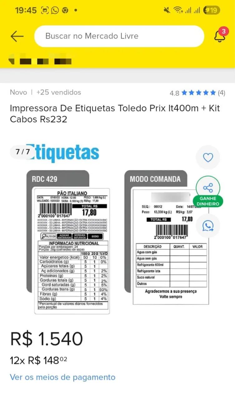 Vendo impressora IT 400 MSD