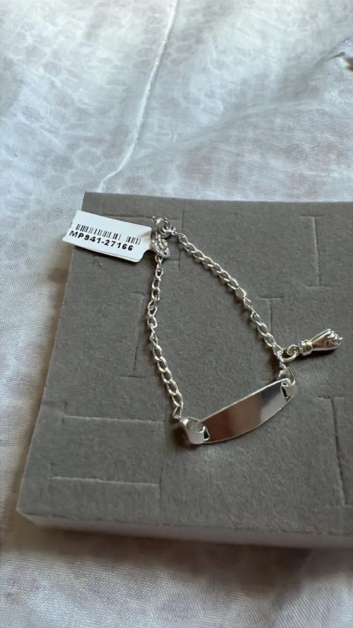 Pulseira infantil de prata