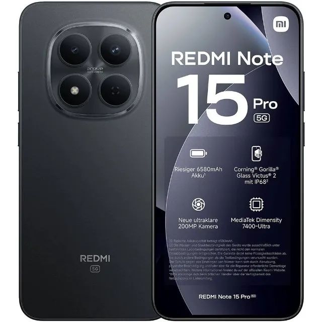 Celular Xiaomi Redmi Note 15 Pro 512gb 8gb Ram 5G Titanium Global