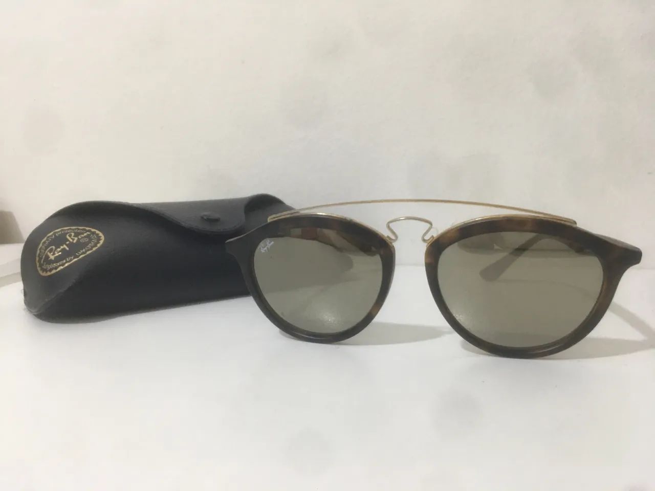 Óculos Rayban Original Espelhado Tartaruga 