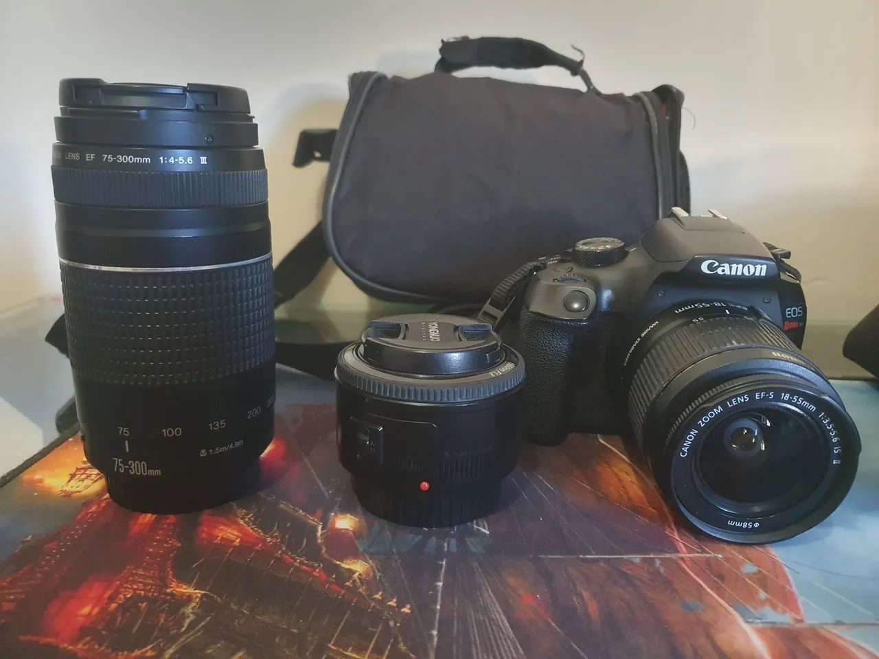 Câmera Canon T6 + Lentes