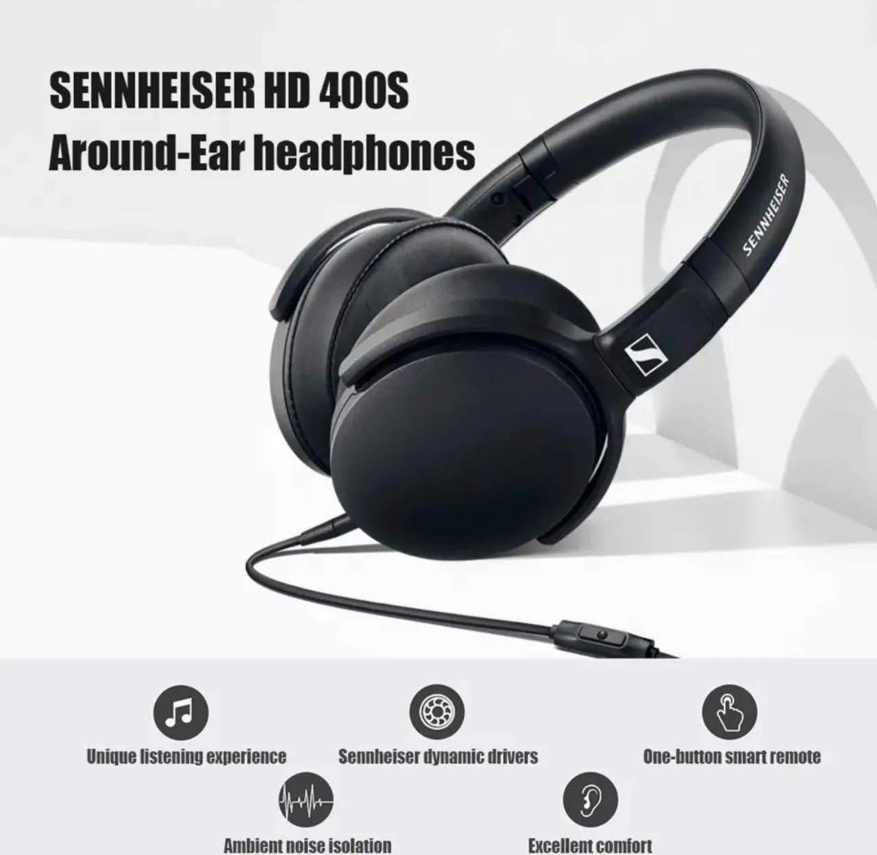 Fone de ouvido on-ear Sennheiser Studio DJ HD 400S Profissional - Foto 2