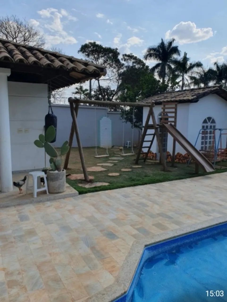 Estrutura com balanço e escorregador - Foto 2
