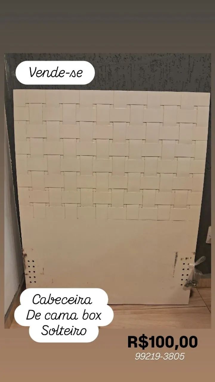 Cabeceira de cama box solteiro 