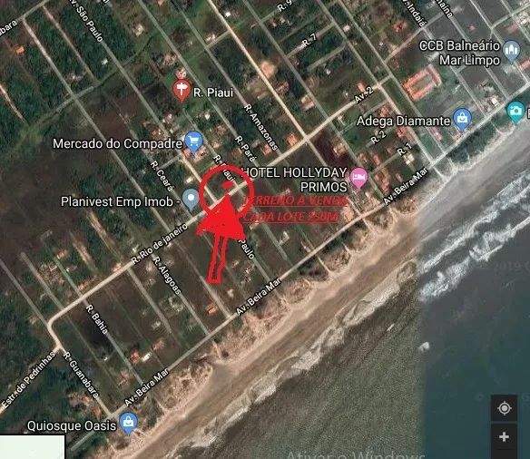 Terreno ilha comprida, balneario Vila nova