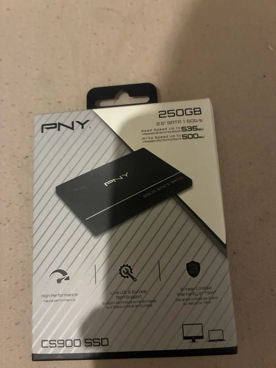 Ssd pny 250gb 