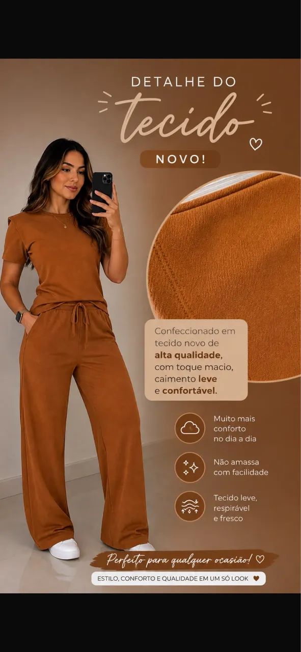 Conjunto de calça e blusa  - Foto 3