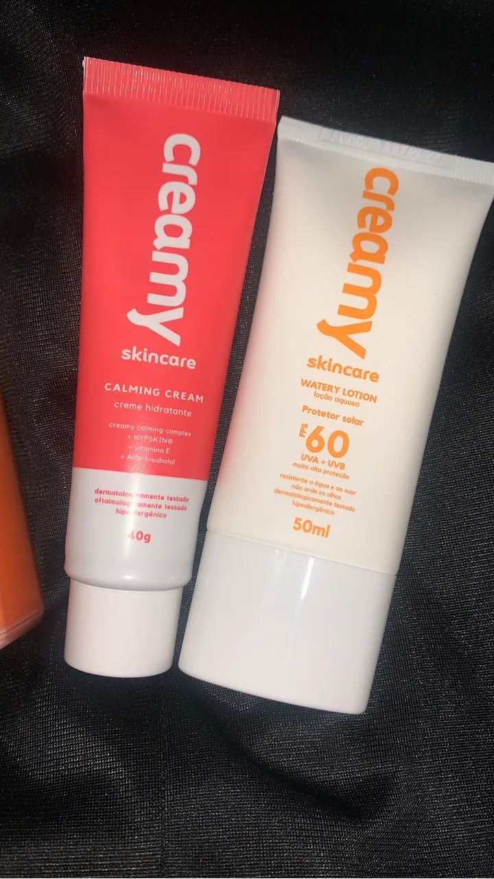 Produtos faciais 