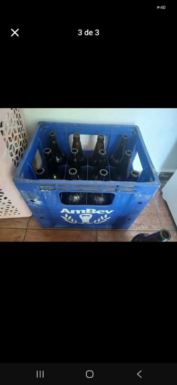 ENGRADADO AMBEV + 12 GARRAFAS DE VIDRO 1L