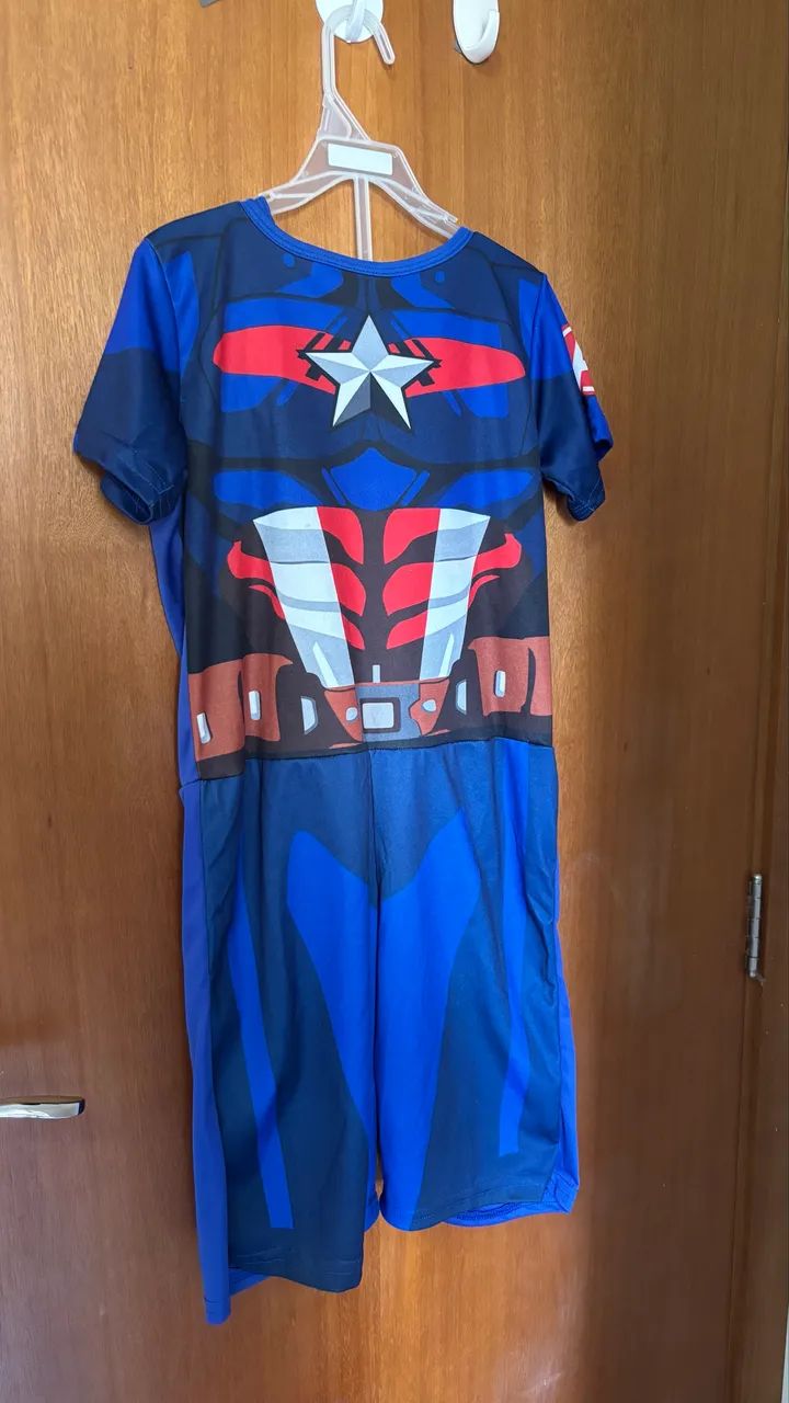 Fantasia 6-8 anos Menino Capitão América