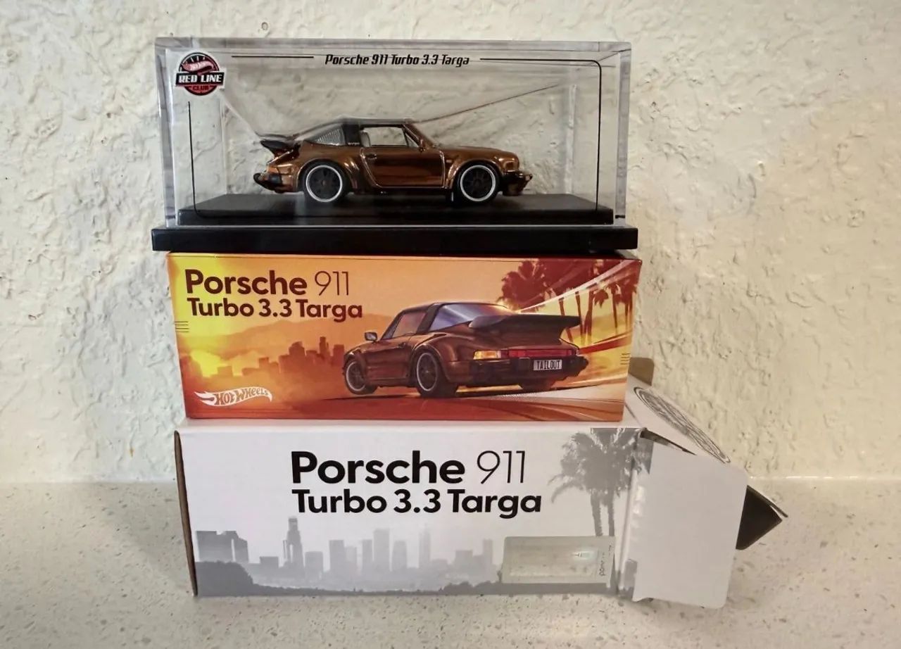Hot Wheels RLC Exclusivo 1988 '88 Porsche 911 Turbo 3.3 Targa