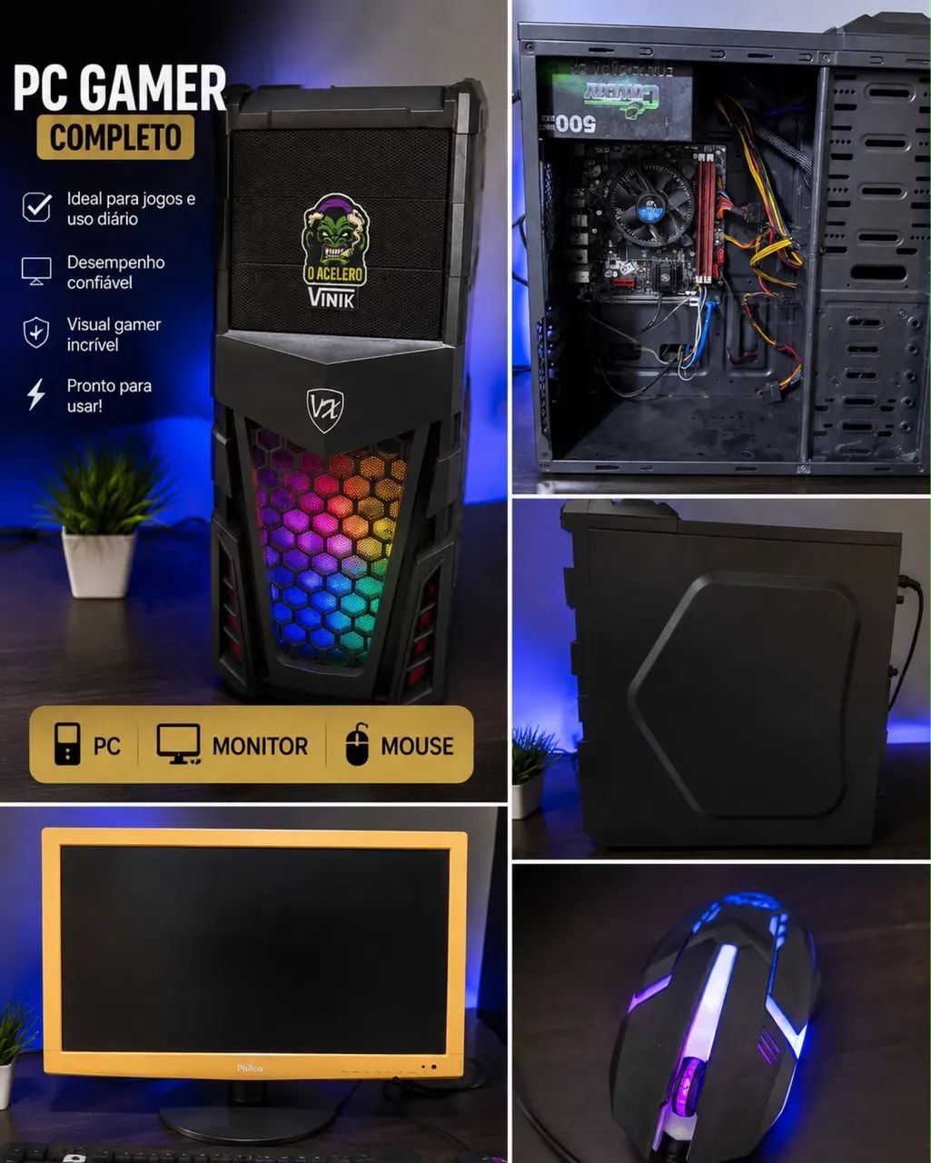 Pc para jogos e estudo 