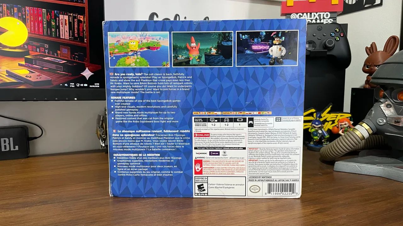 Edição Limitada Sponge Bob Nintendo Switch  - Foto 3