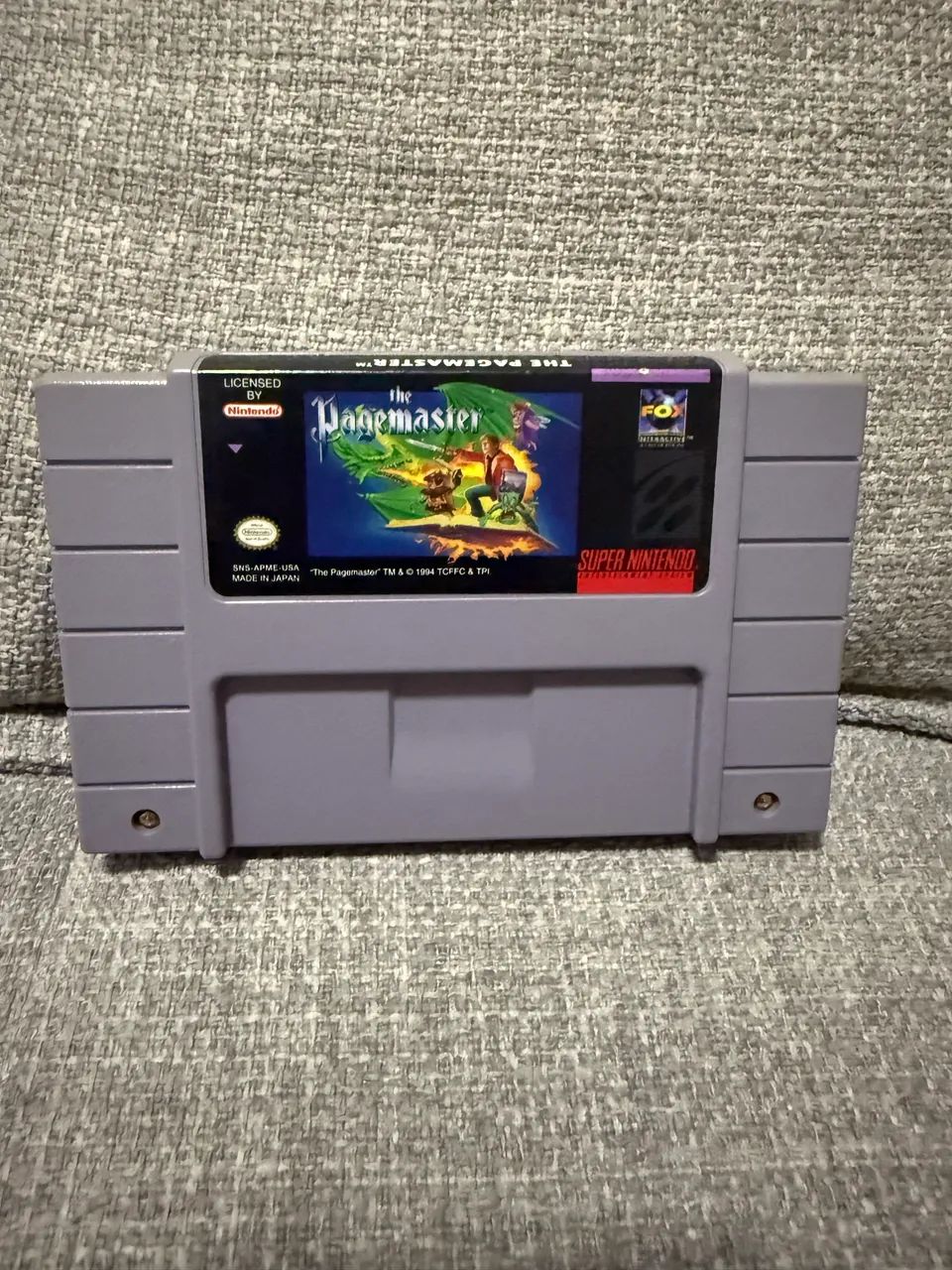 Snes - The Pagemaster Original - Super Nintendo - Peças e
