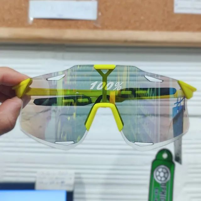 ÓCULOS 100% AMARELO LENTE ESPELHADA