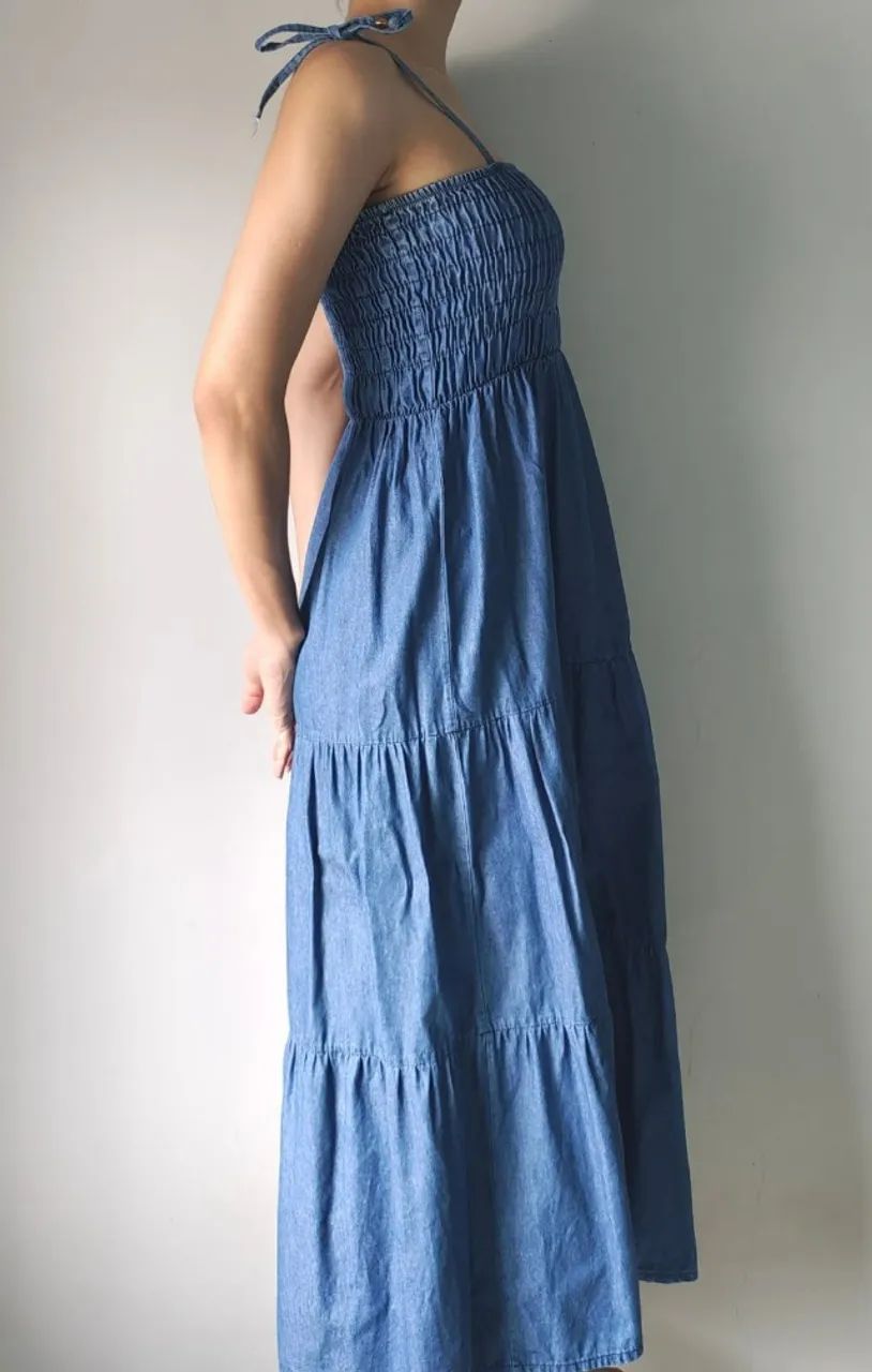 Vestido Longo Azul *USADO* - Foto 2