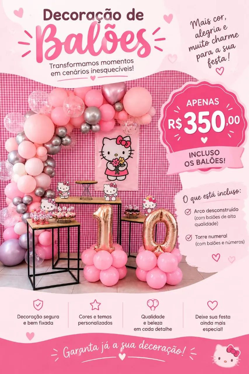 Decoração de balões 