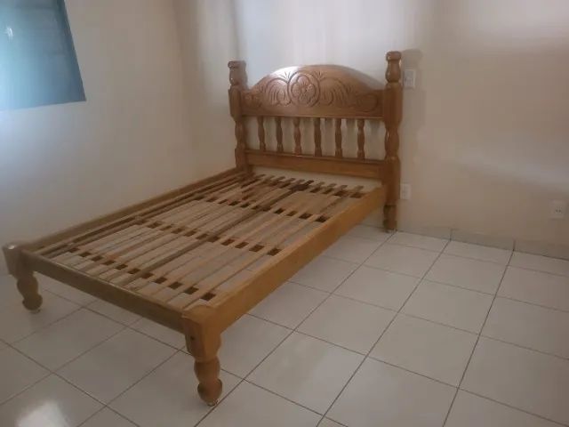 Cama Casal - Madeira Maciça 