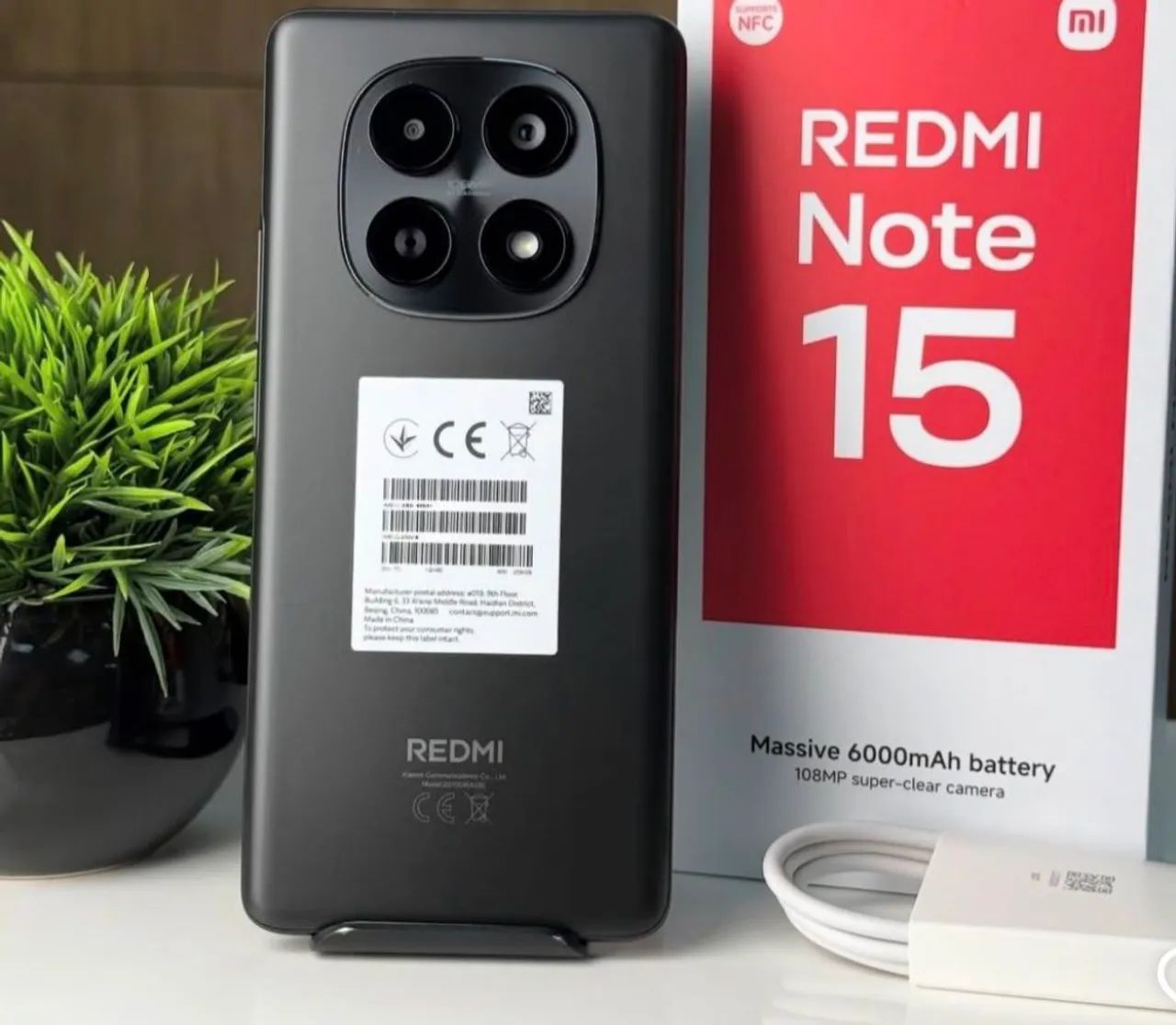 Note 15 (4G) 256/8 Black GLOBAL (Lançamento)