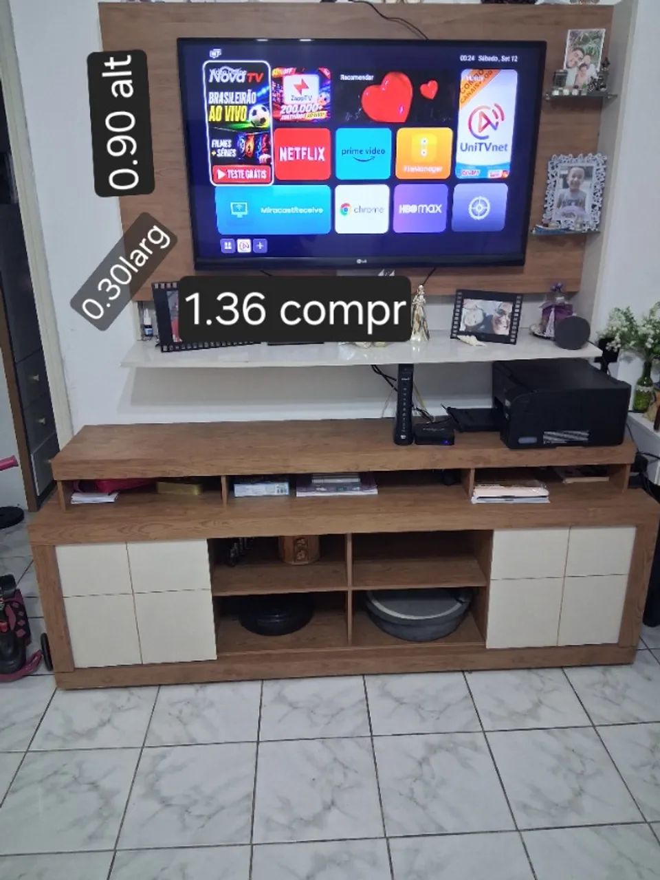 Painel e rack