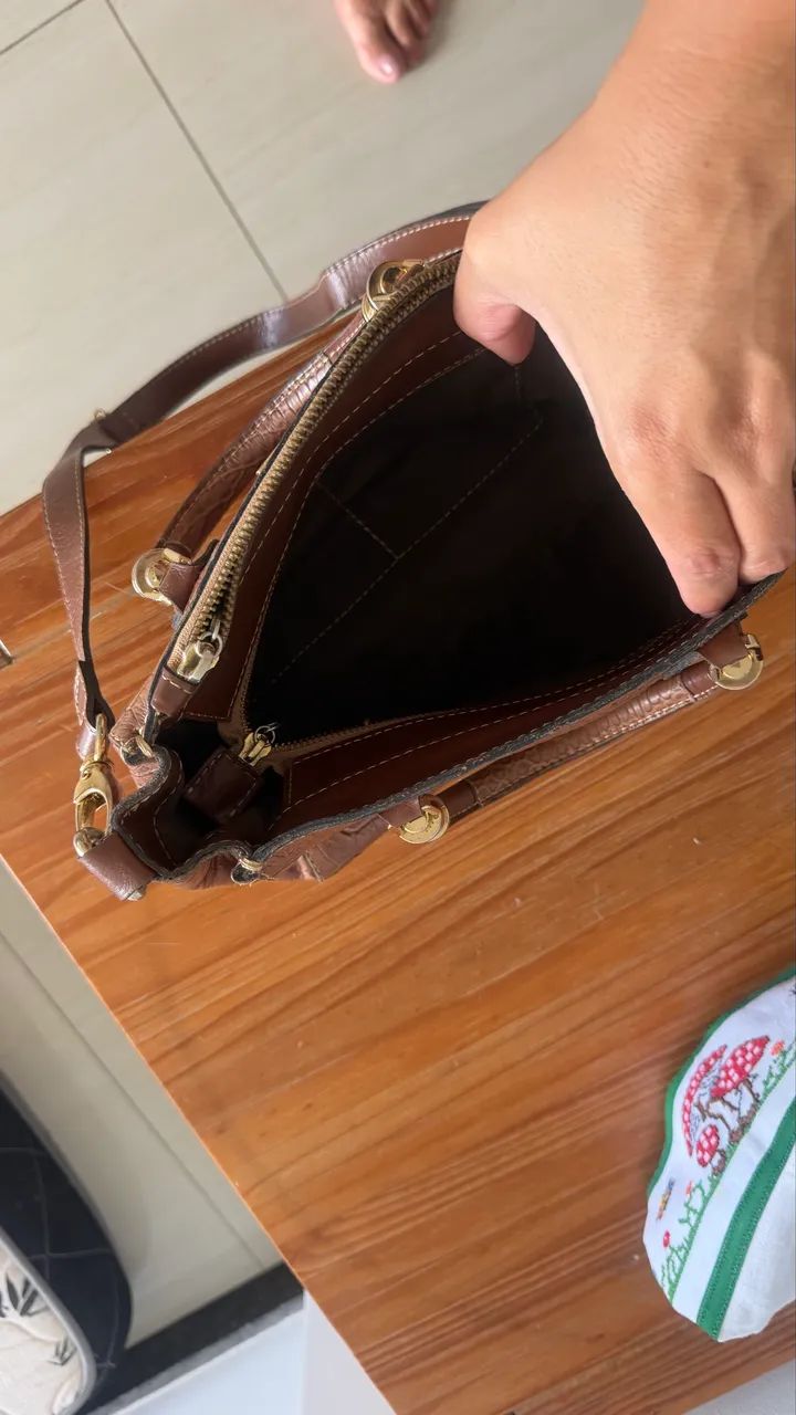 Bolsa em couro legítimo - Foto 2