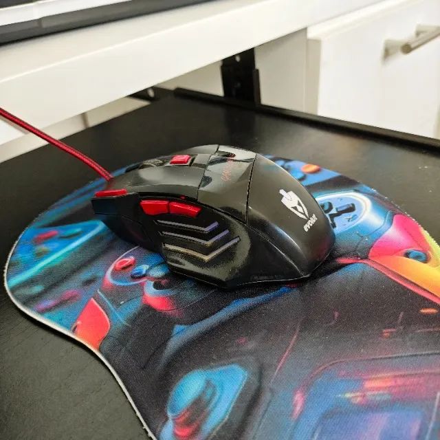 Mouse Gamer Evolut EG-101 USB com Cabo Reforçado Funcionando Usado