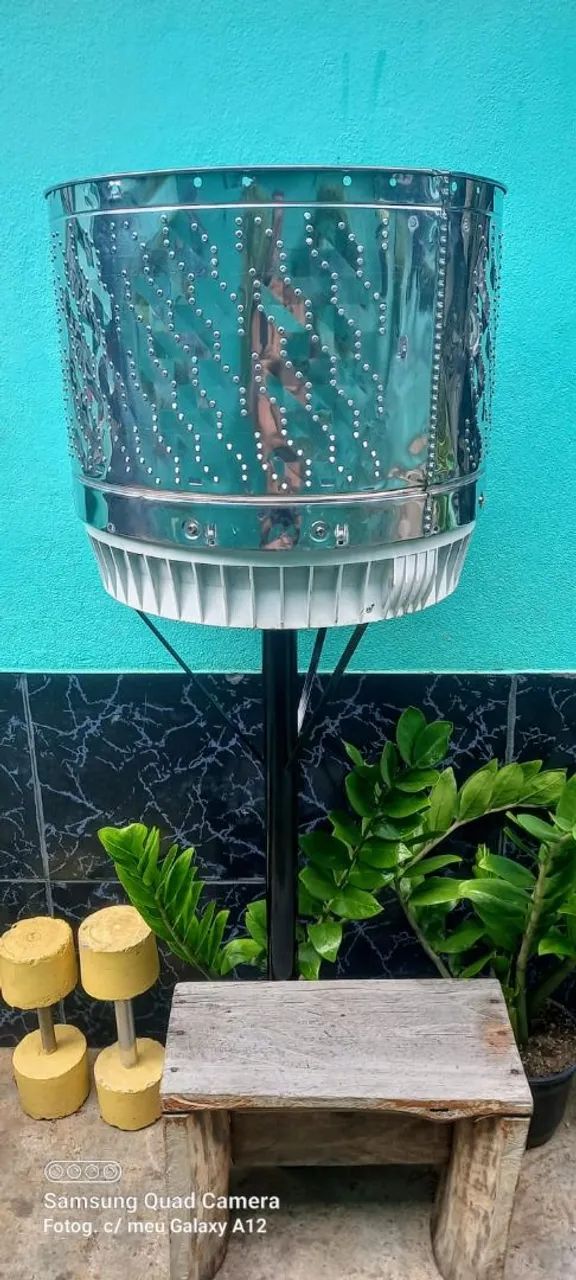 Lixeira de inox grande  - Foto 2