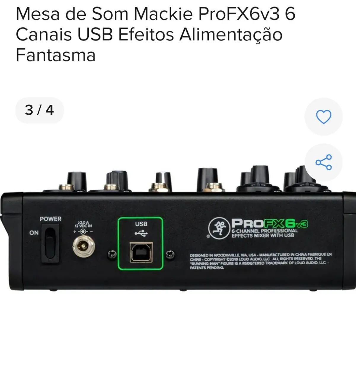 Mesa de som Makie PRO FX v3 - Foto 3