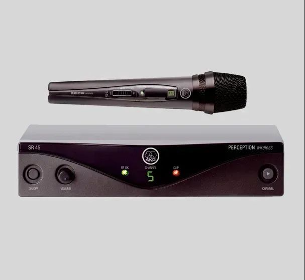 Microfone Sem Fio Akg Sr45 Perception + Fonte + Cabo Xlr 5 M (Usado) - Foto 3