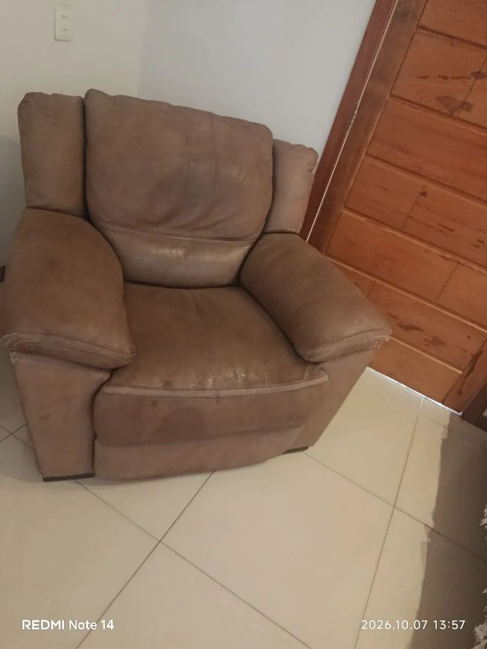 Poltrona do papai elétrica, de couro legítimo  - Foto 4
