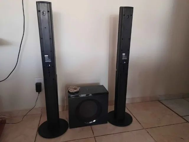 Subwoofer e caixas panasonic passiva - Foto 2
