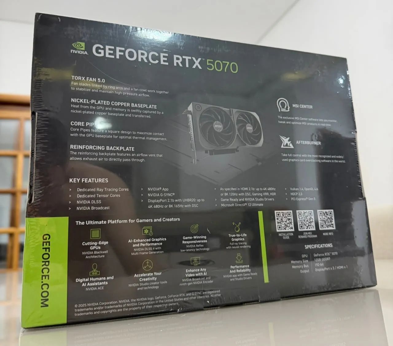 Placa de vídeo GeForce RTX 5070 MSi Shadow - Foto 4
