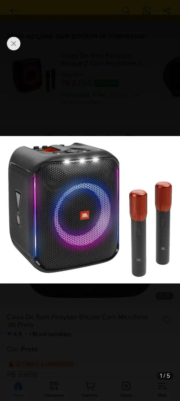 Caixa de Som JBL