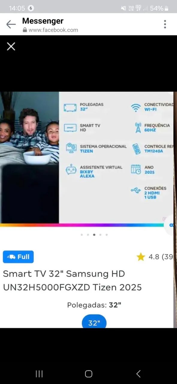 TV 32' SAMSUNG 