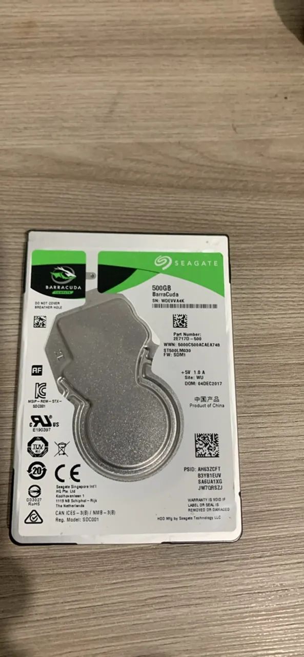 Há de 500GB
