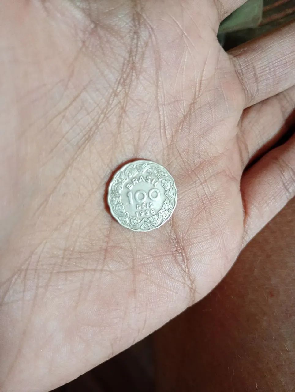 Moeda antiga 100 réis 