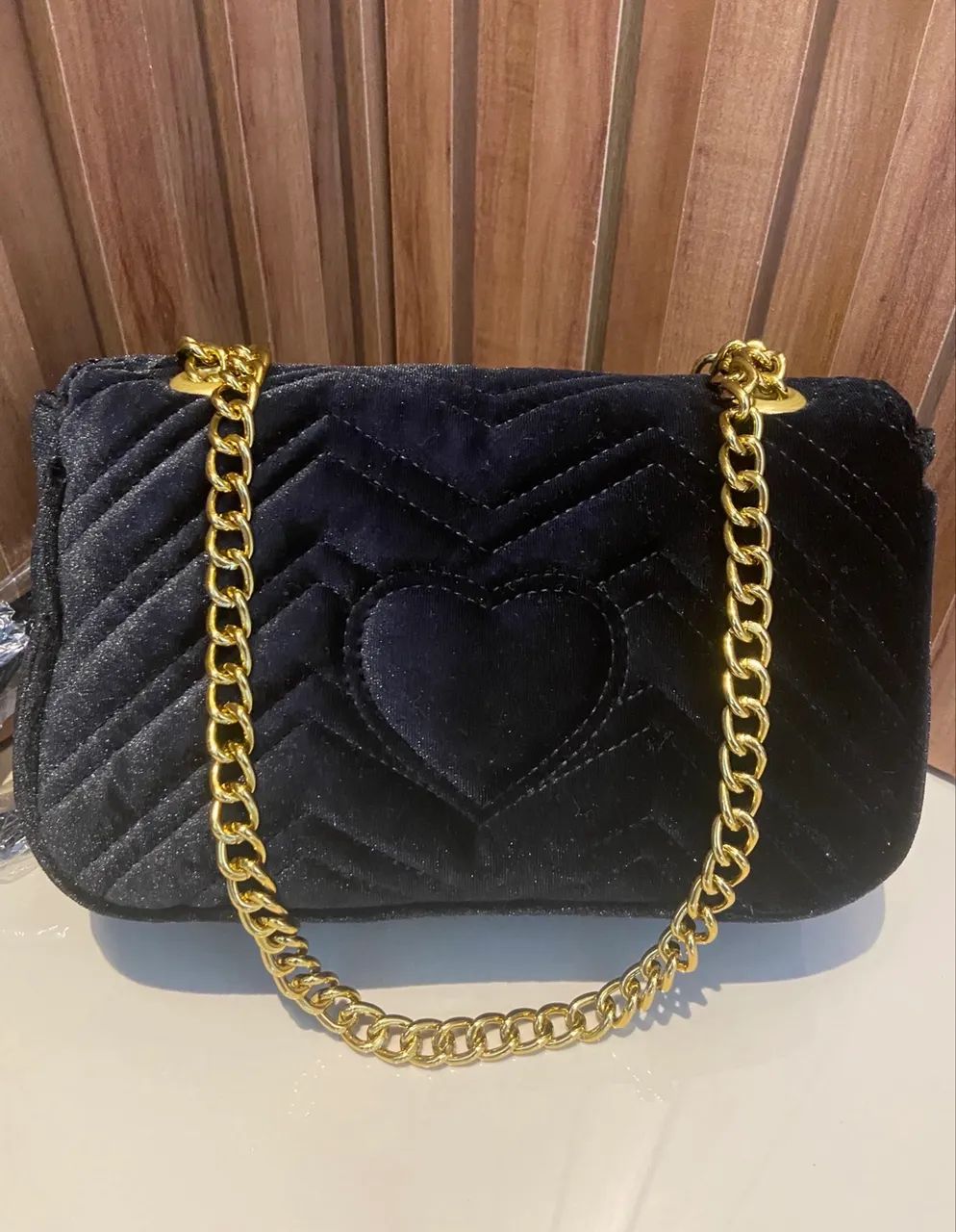 Gucci - Bolsa e veludo -26cm - Nova  - Foto 3