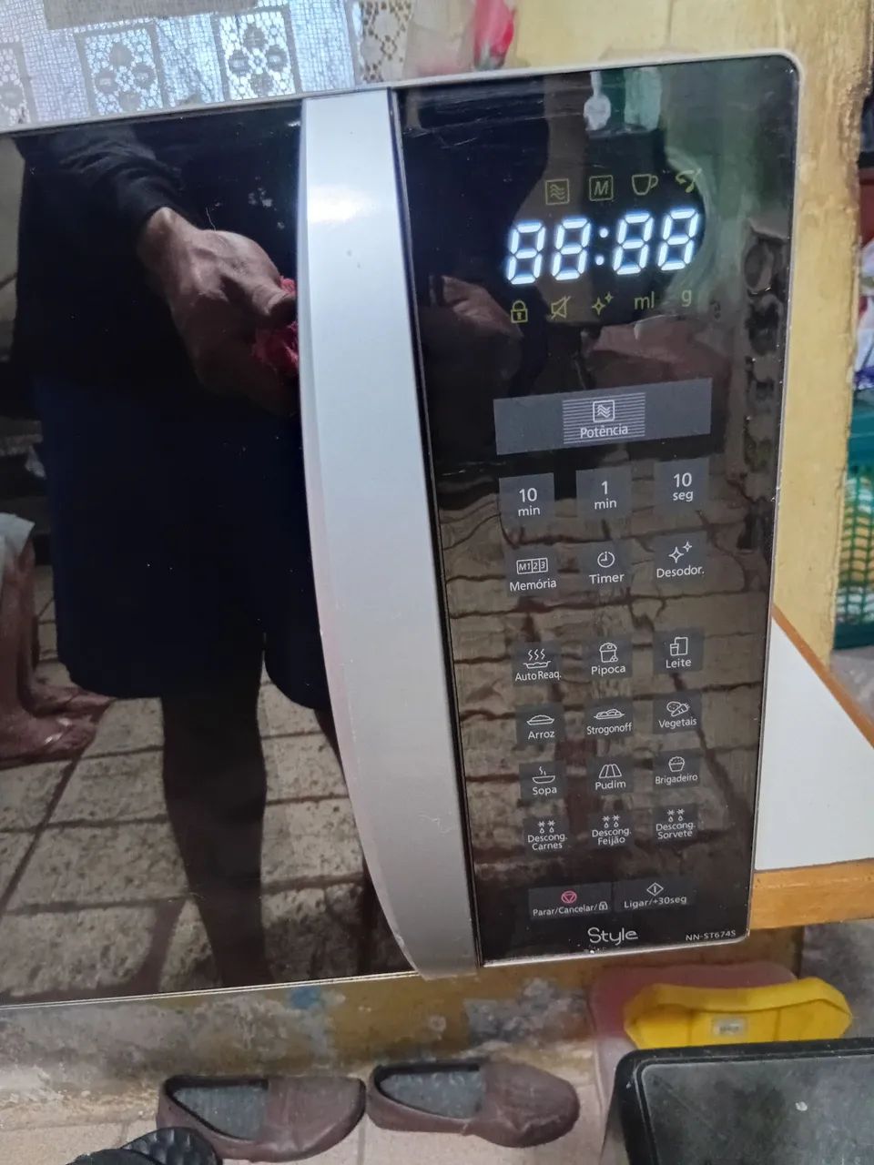 Micro-ondas Panasonic 31litros espelhado  - Foto 3