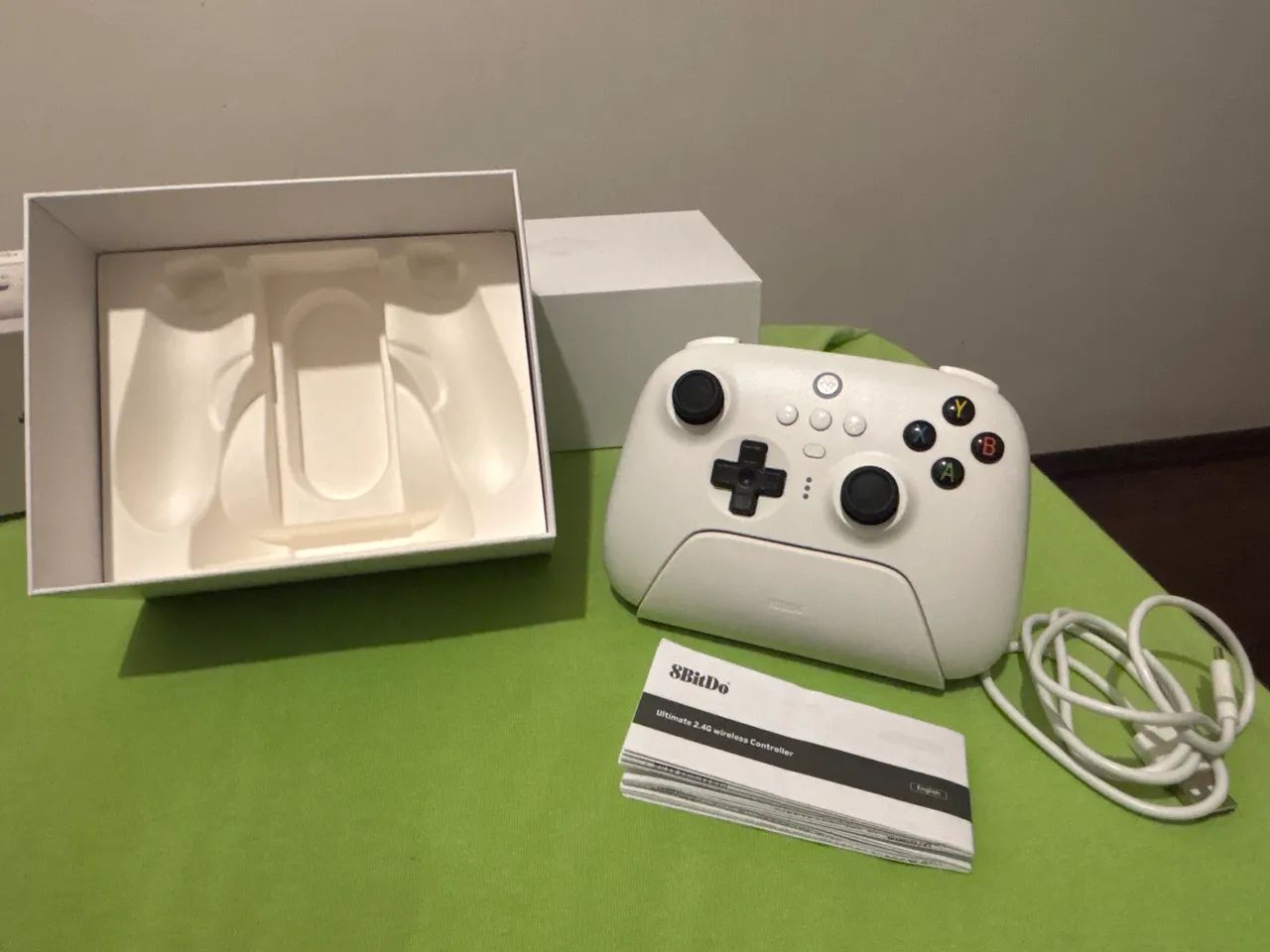 Controle 8BitDo Ultimate Wireless - Branco - Foto 3