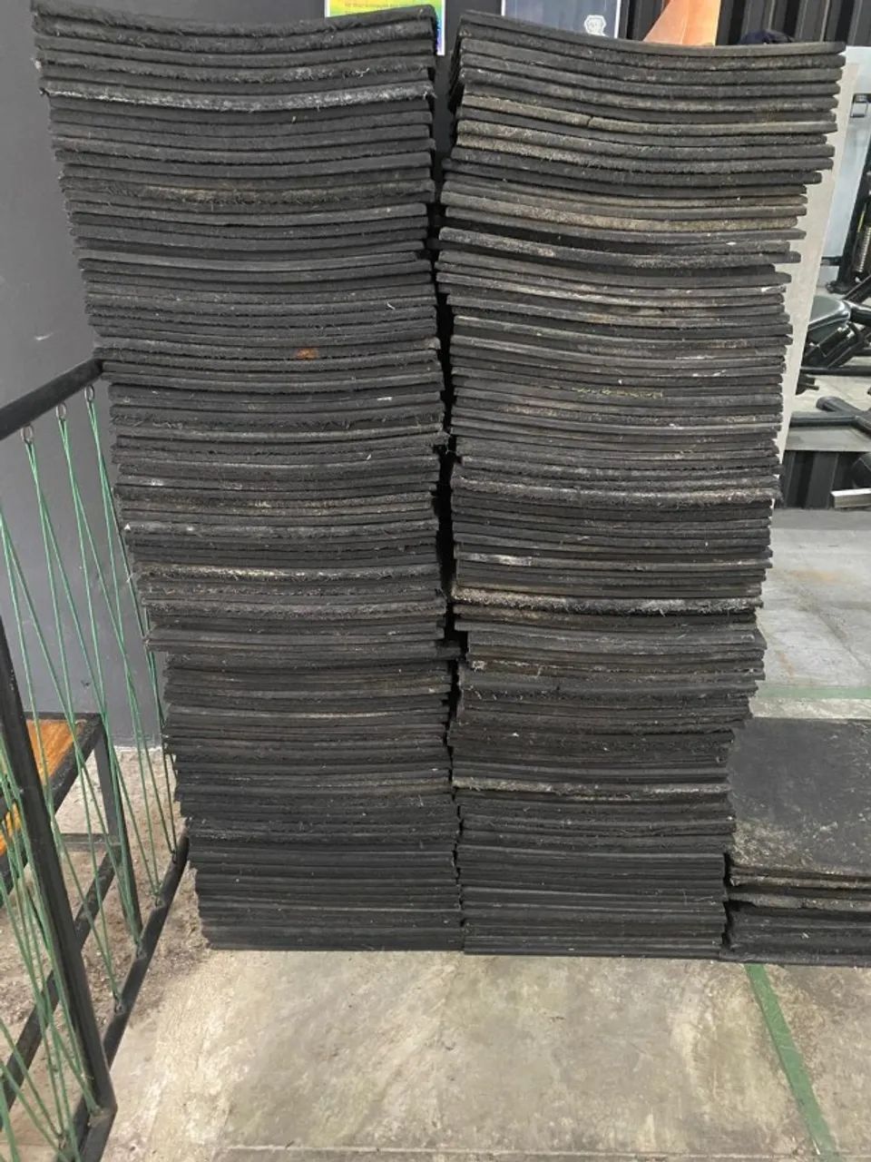 Piso de Borracha para Academia - 50 m²